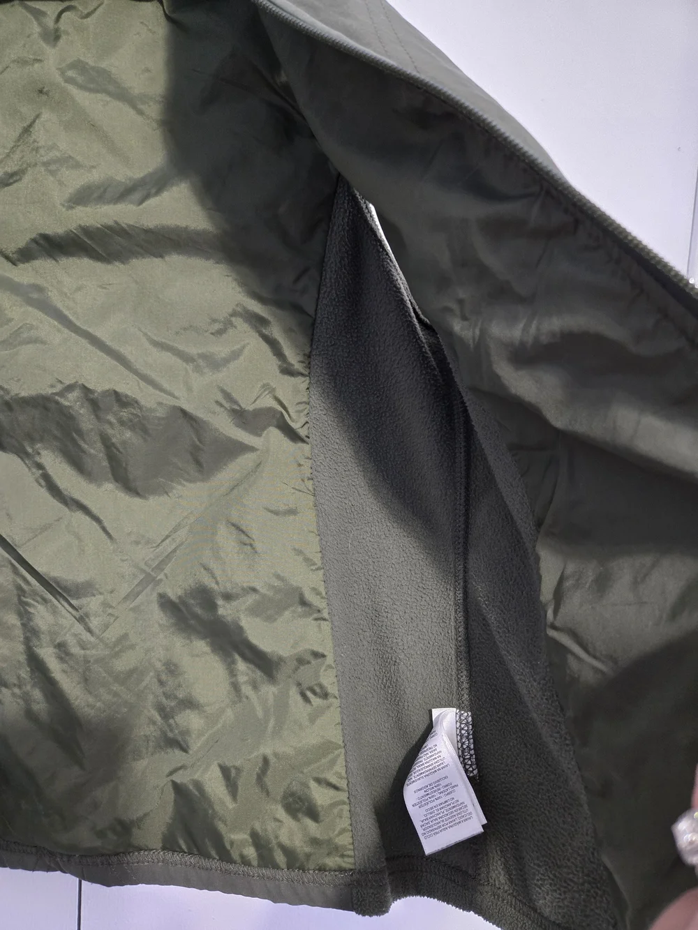 Columbia Olive Green Fleece‎ Zip Vest Womens Small Outdoor Hiking